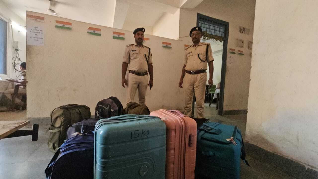 वंदे भारत एक्सप्रेस से जीआरपी ने 80 लाख का गांजा पकड़ा