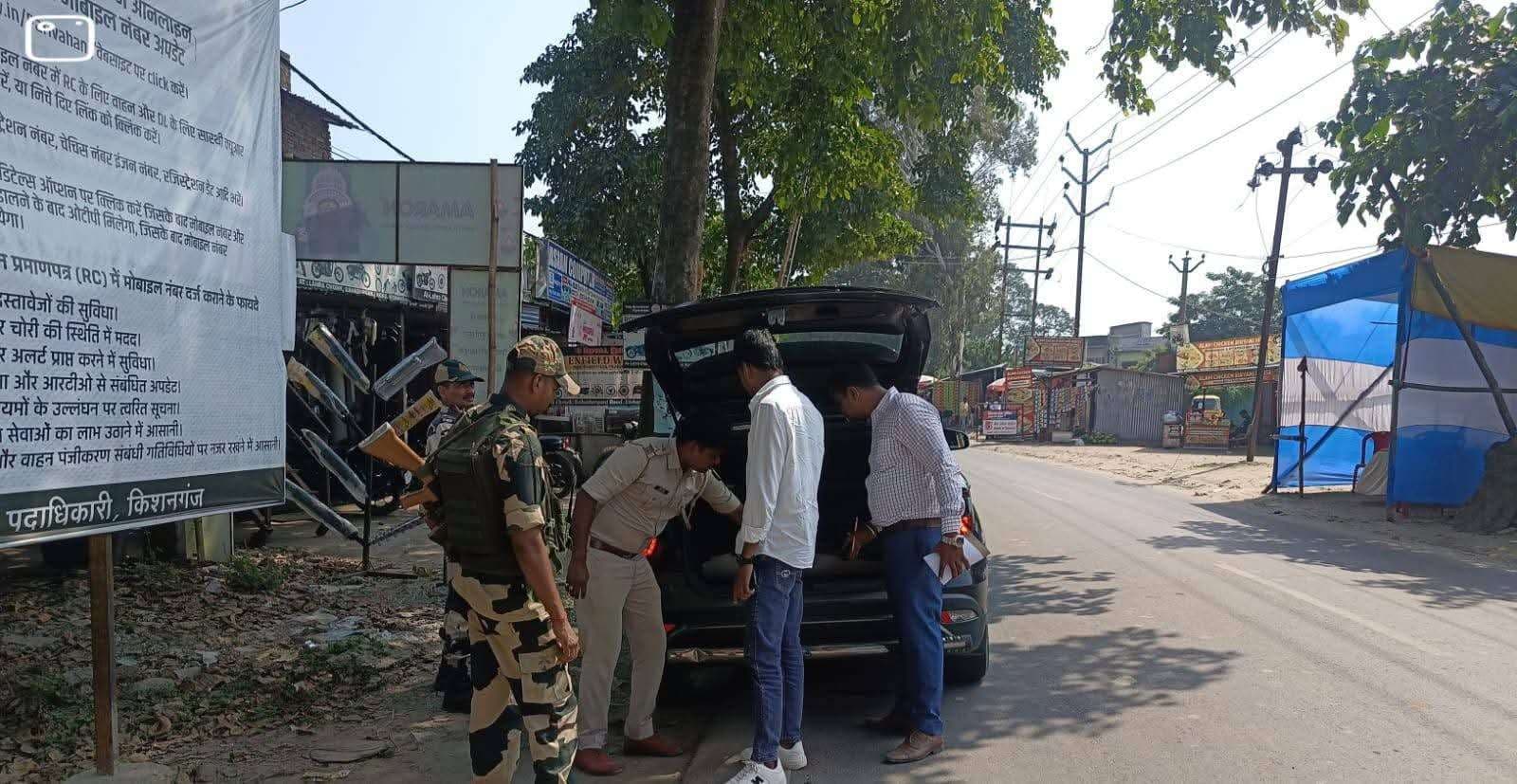 विधान सभा चुनाव को ले पुलिस व उत्पाद विभाग की बढ़ी सतकर्ता, चेक पोस्ट पर की जा रही वाहनों की गहन जांच