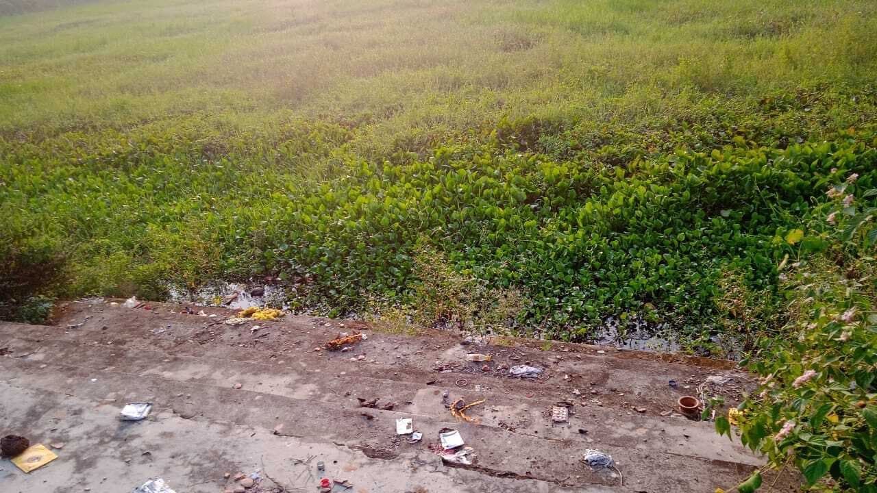 जोन ए का महानंदा छठ घाट की शुरू नहीं हुई सफाई