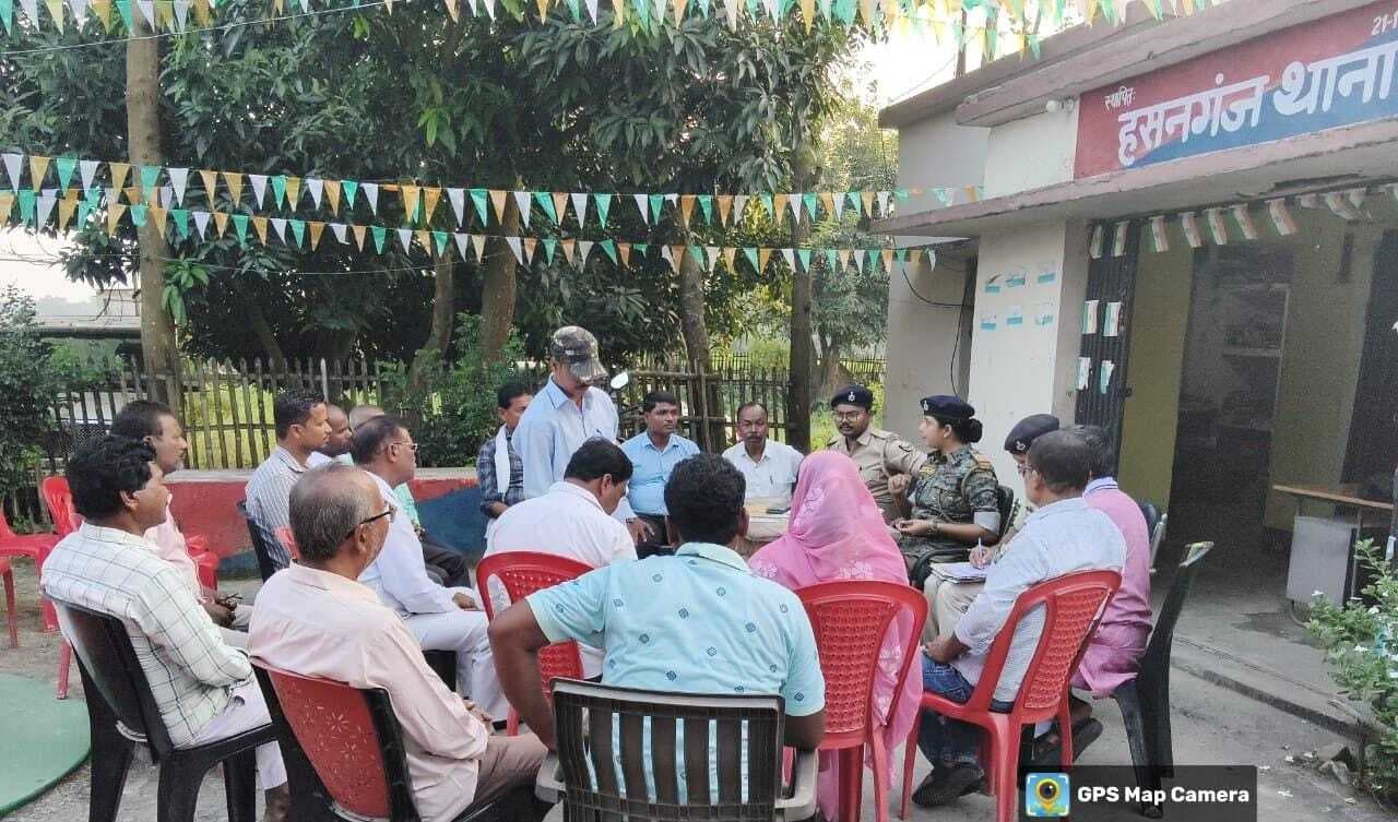 दीपावली, काली पूजा व महापर्व छठ पूजा को लेकर शांति समिति की बैठक आयोजित