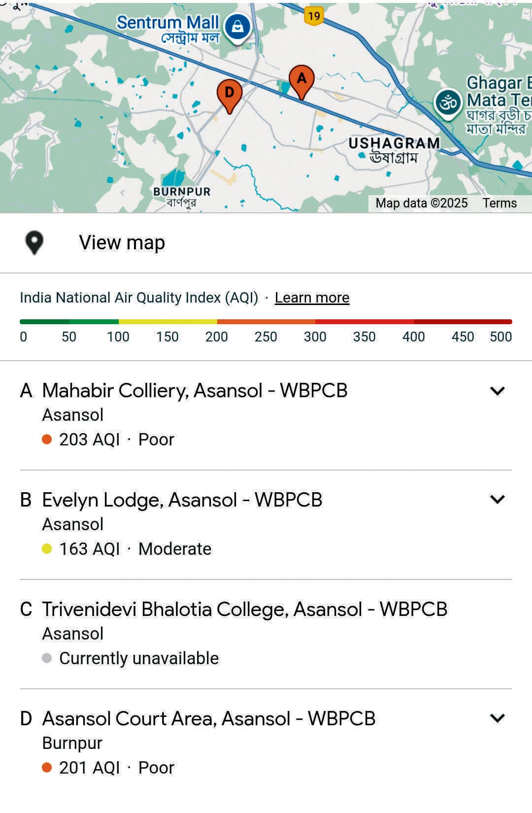 आसनसोल में एक्यूआइ पहुंचा 203 पर सेहत के लिए खतरनाक, दुर्गापुर में है 145