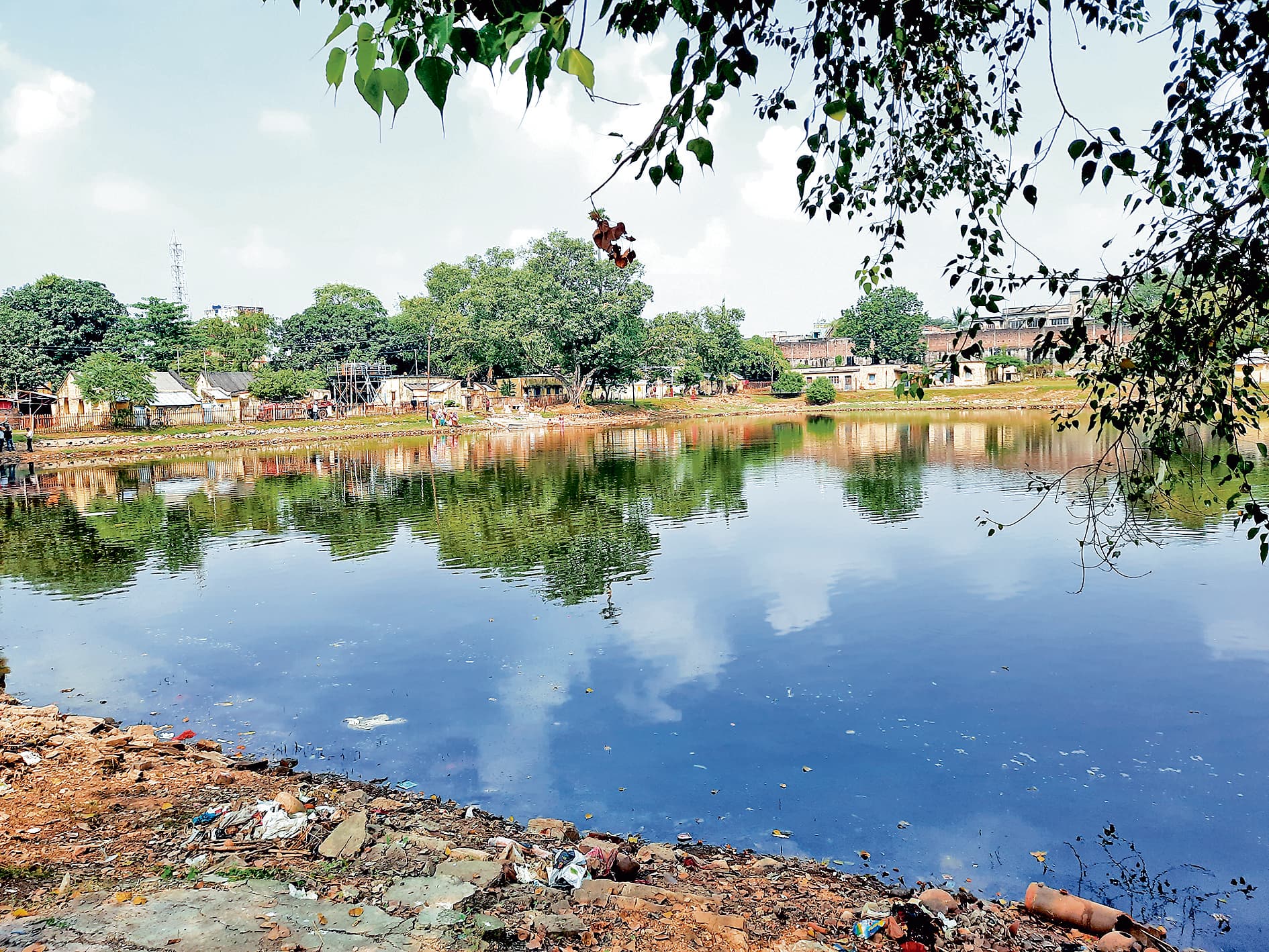 कांकसा एसीपी ने पानागढ़ छठघाट का किया निरीक्षण