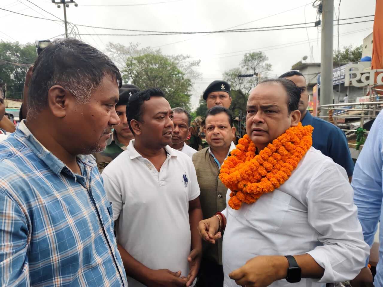 स्वास्थ्य मंत्री का खूंटी में किया स्वागत