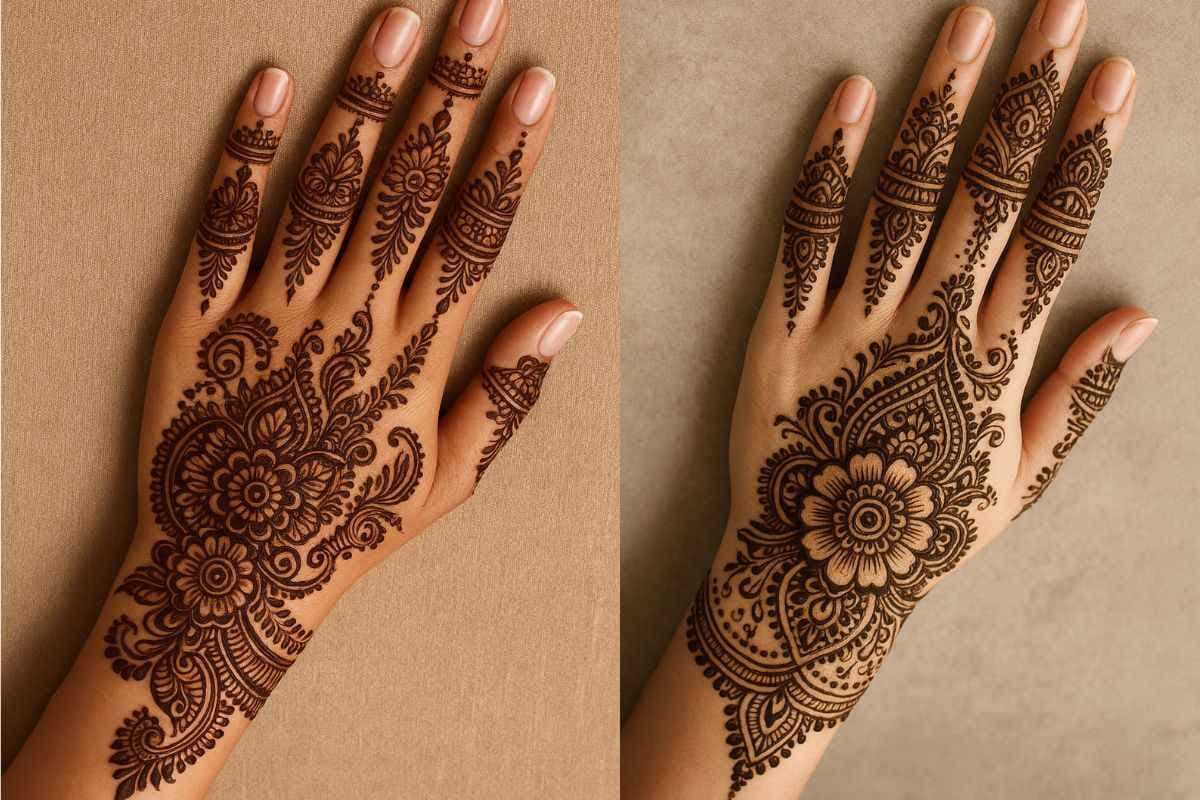 floral mehndi design