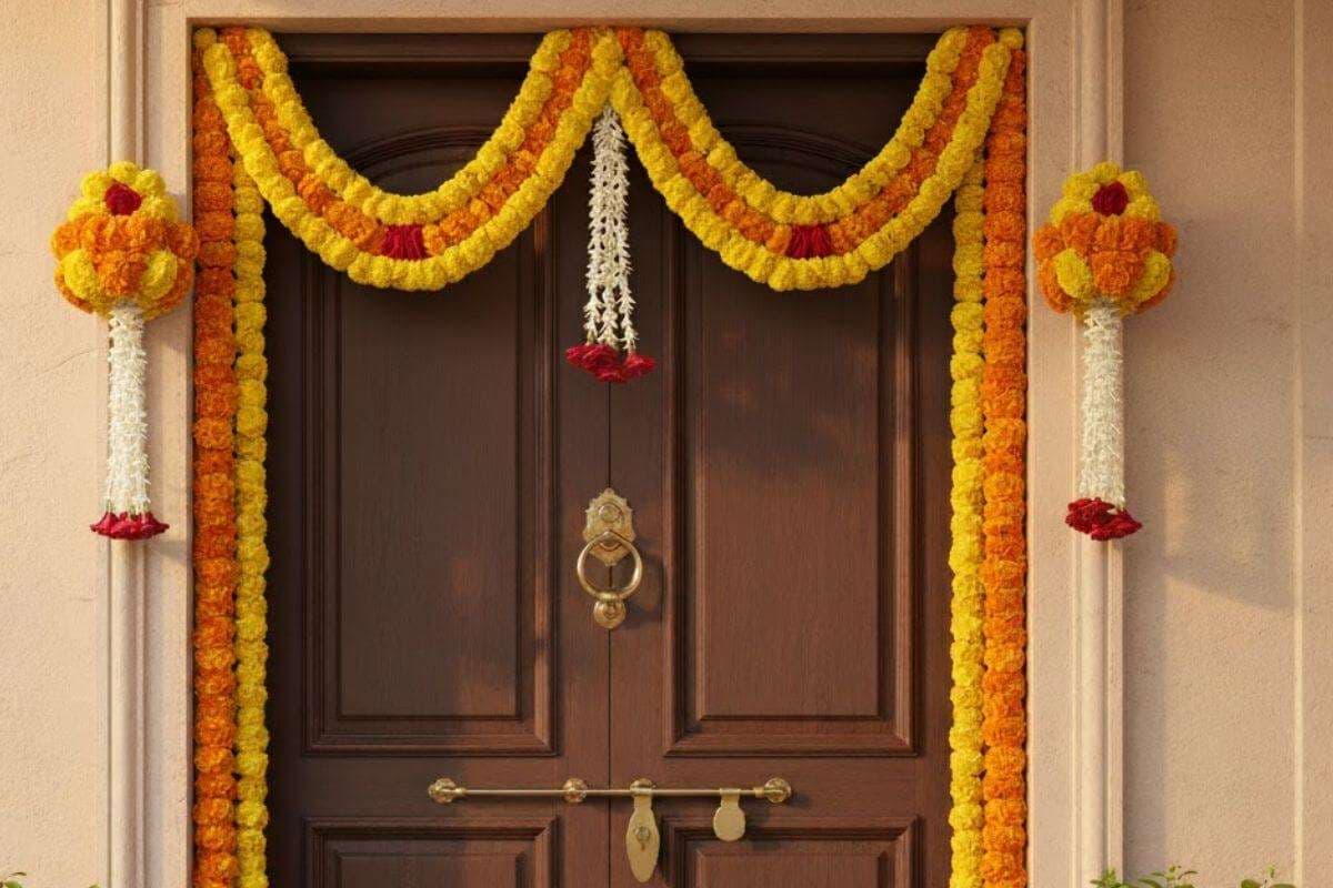 marigold flower decoration