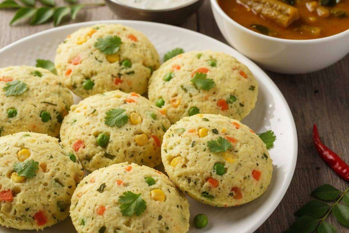 rava vegetable idli