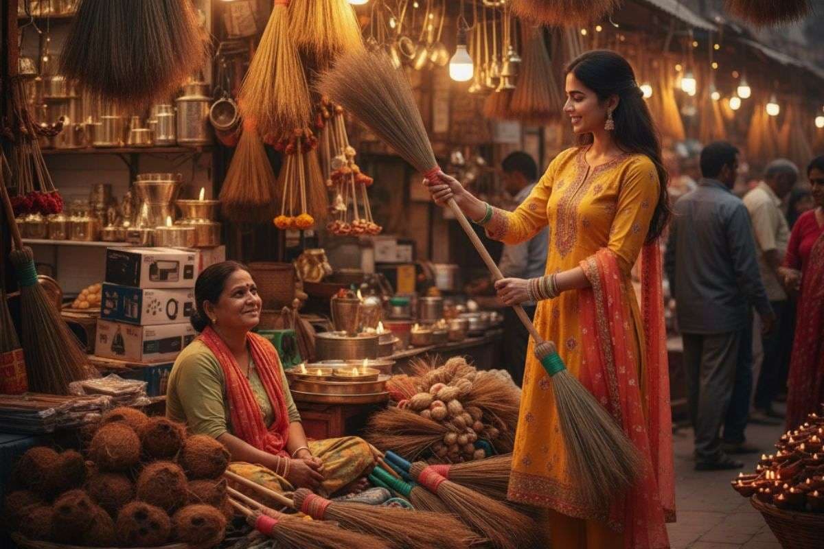 Dhanteras 2025: धनतेरस पर क्यों खरीदते हैं झाड़ू? जानें इसके धार्मिक महत्व