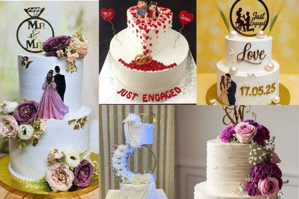Engagement Cake Designs: सगाई के लिए चुनें ये एलिगेंट, मॉडर्न और खूबसूरत केक डिजाइंस जो बनाएं दिन को और खास