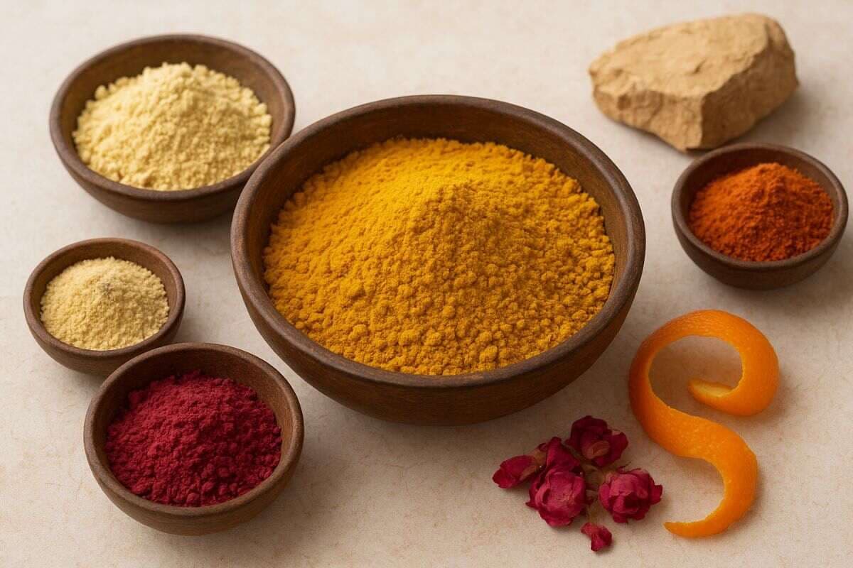 Homemade Ubtan Powder For Glowing Skin