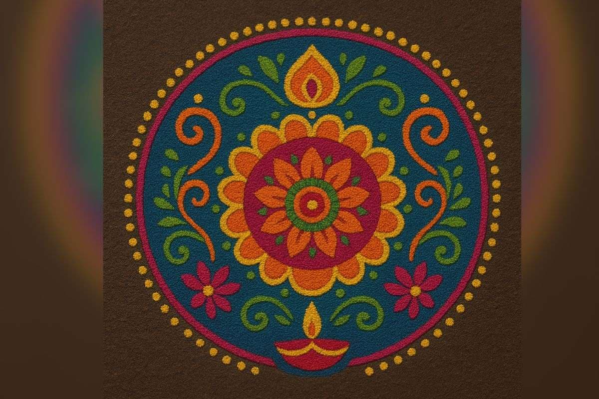 colour full rangoli