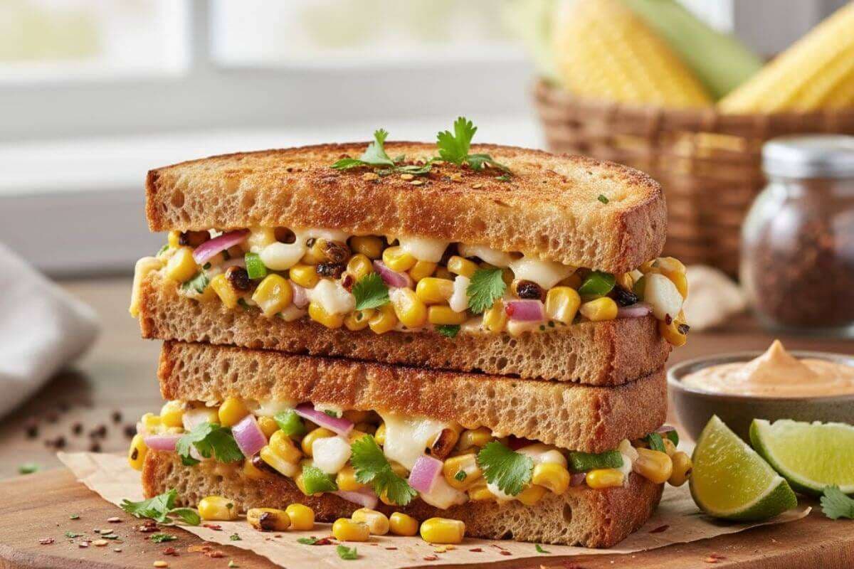 corn sandwich image