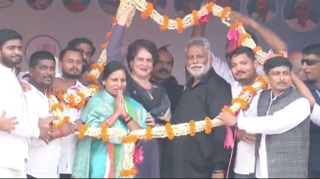 sonbarsa vidhansabha 2025 बिहार की सरकार को दिल्ली से किया जाता है नियंत्रित : प्रियंका गांधी