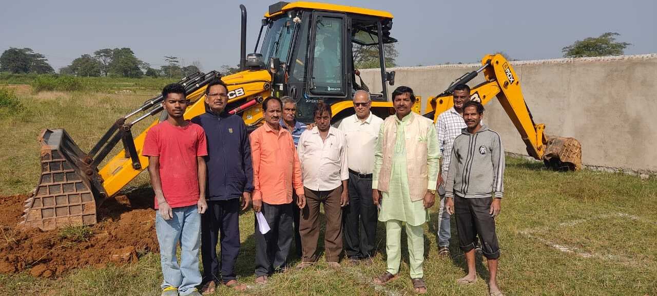 धर्मशाला भवन के निर्माण कार्य की शुरुआत