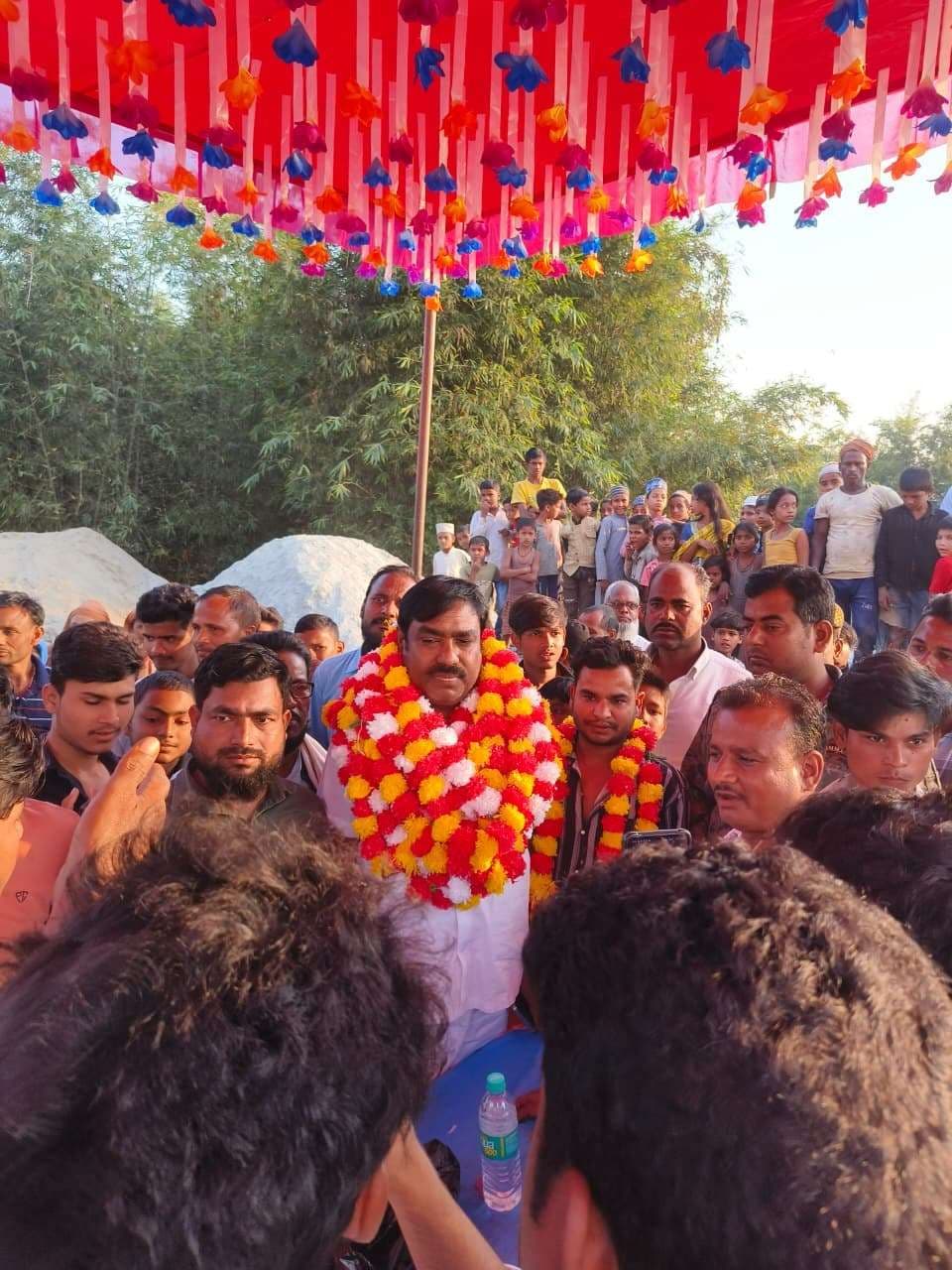 नव निर्वाचित विधायक ने जीत पर निकाली आभार यात्रा ,भव्य स्वागत