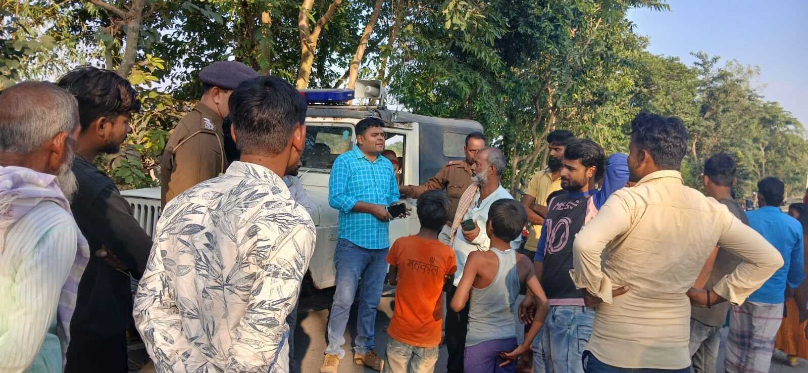 बाइक के धक्के से वृद्ध महिला की हुई मौत