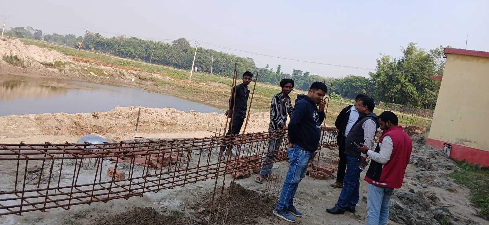 कार्यपालक अभियंता ने विद्युत शक्ति उप केंद्र निर्माण का किया निरीक्षण