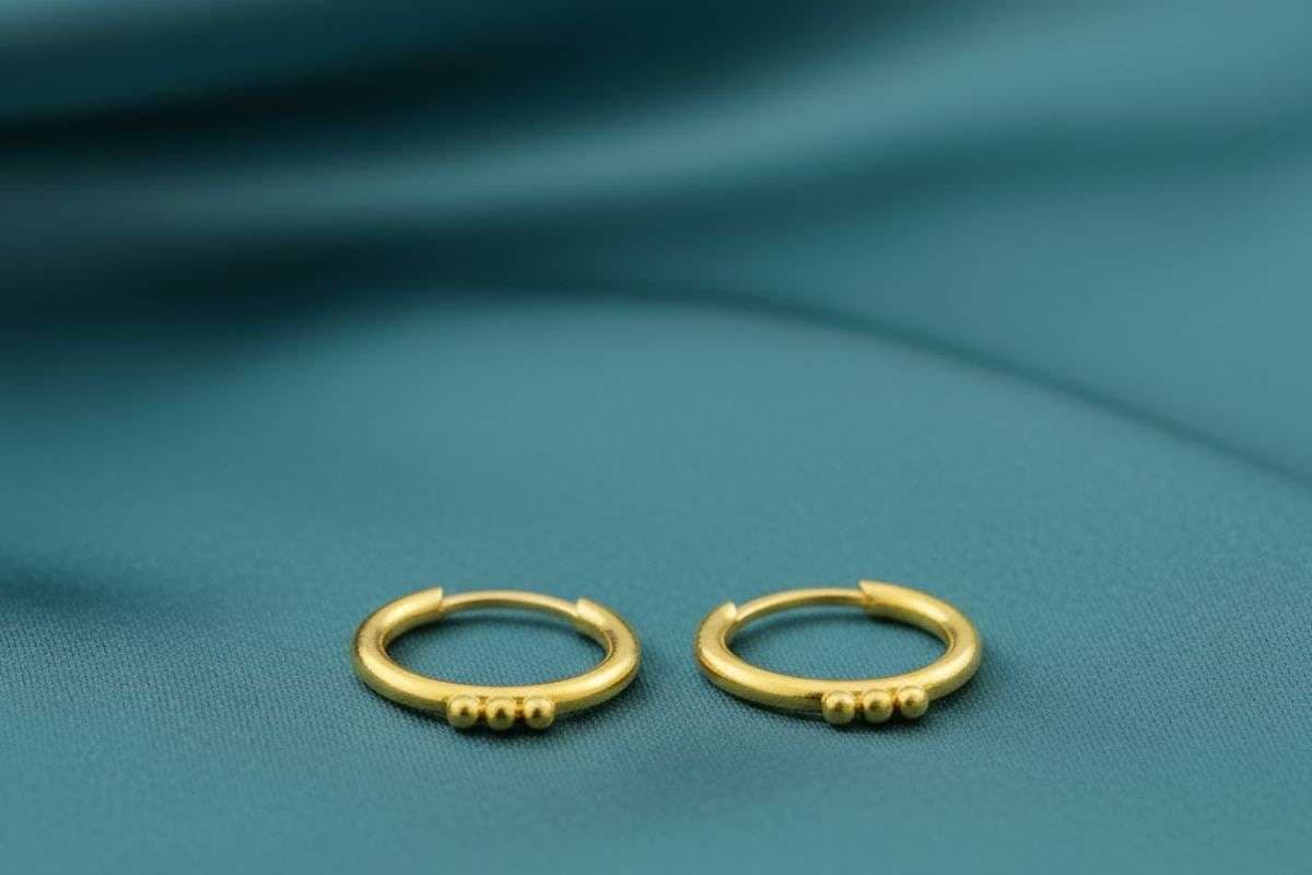 golden bali earrings