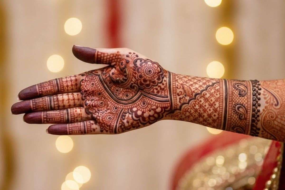 heavy mehndi design image