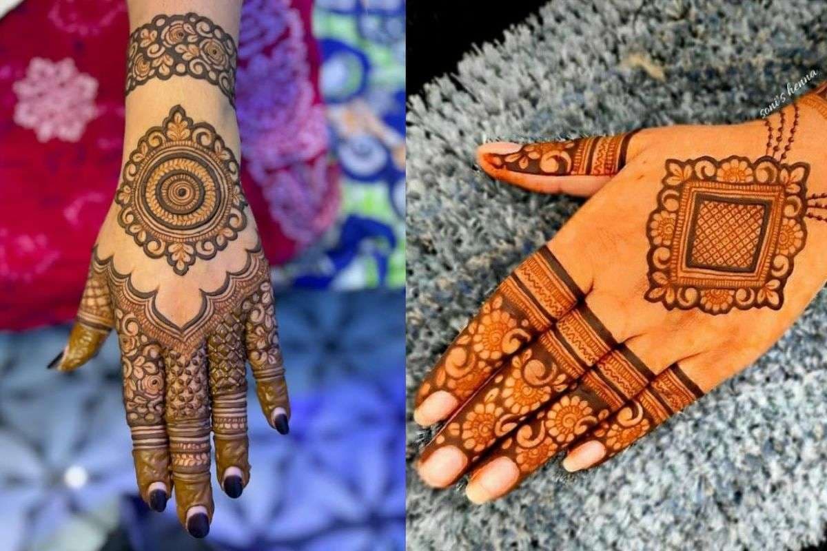 floral mehndi desigen