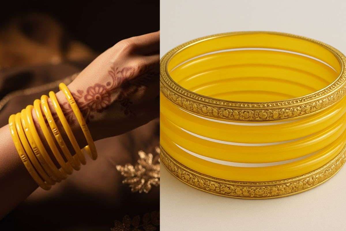 simple yellow bangle