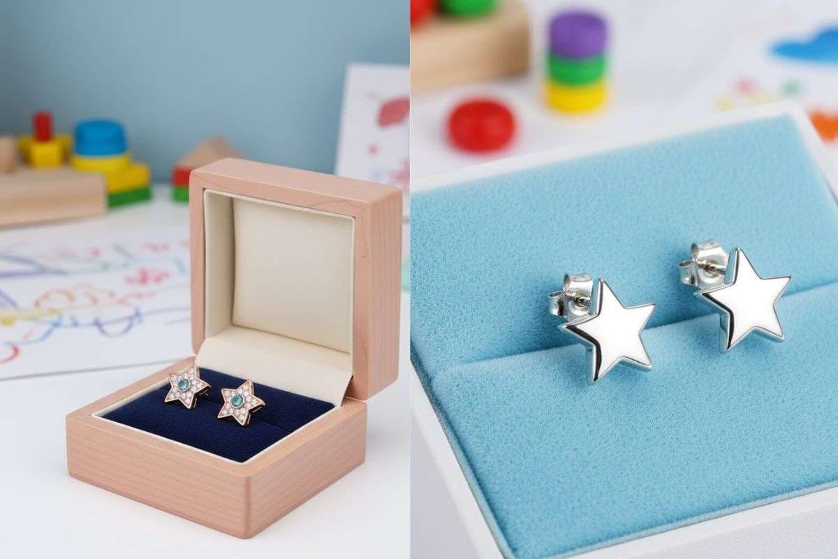 star shape earrings