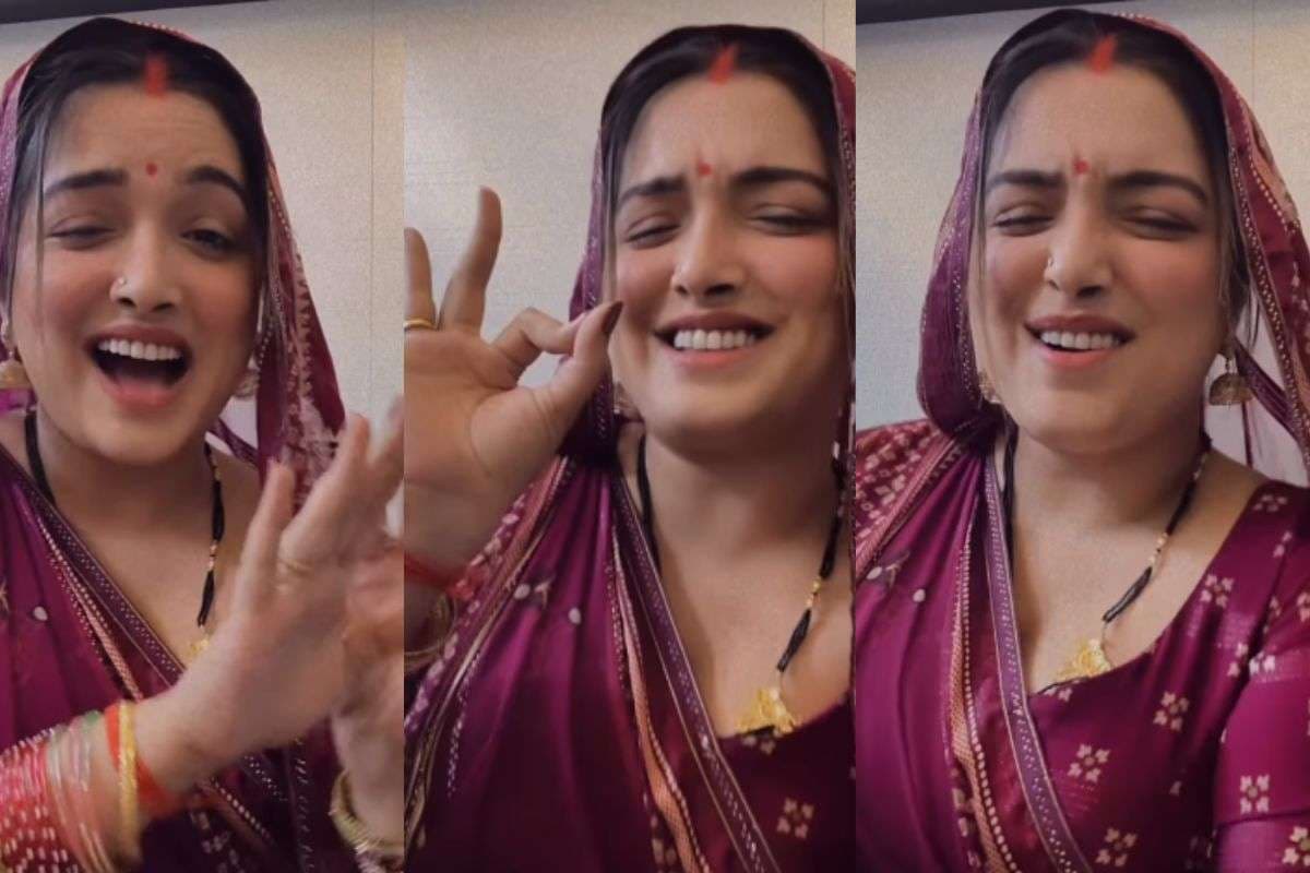 Bhojpuri: पवन सिंह के सुपरहिट गाने ‘पाला सटाके’ पर आम्रपाली दुबे ने बनाया धमाकेदार रील वीडियो, देसी लुक और जबरदस्त एक्सप्रेशन पर फिदा हुए फैंस