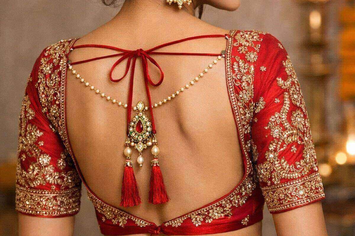 Backless Blouse design