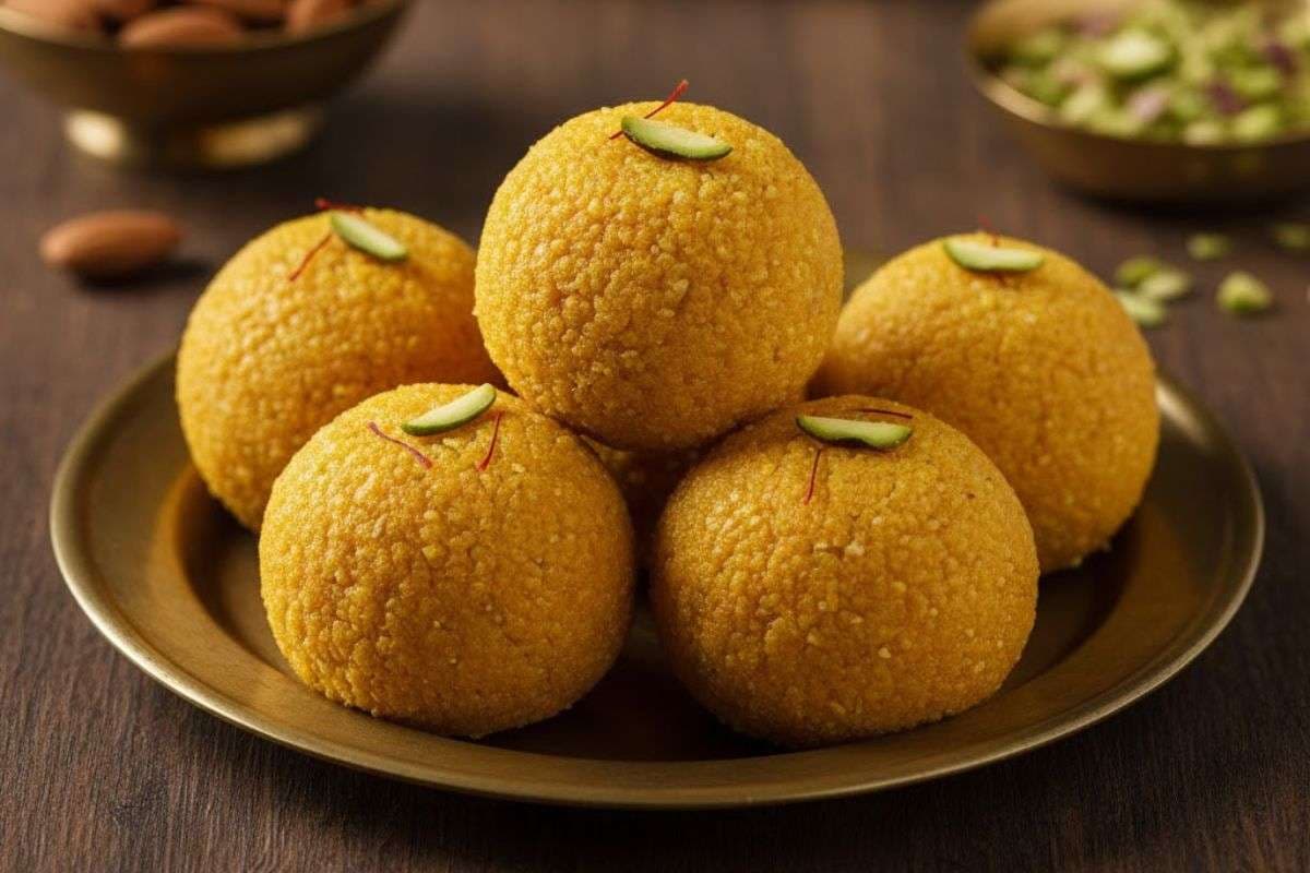 Besan Laddu for Christmas