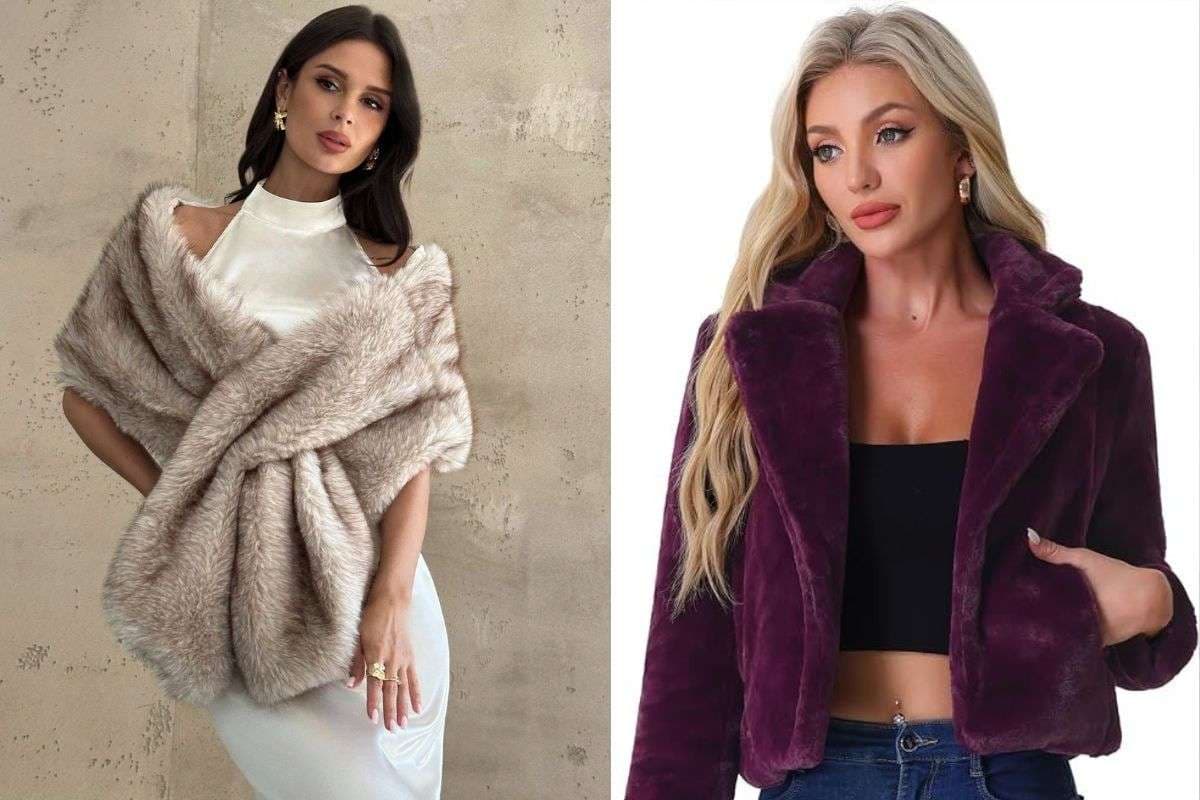 Faux Fur Shrug for women (Image Source: Pinterest)