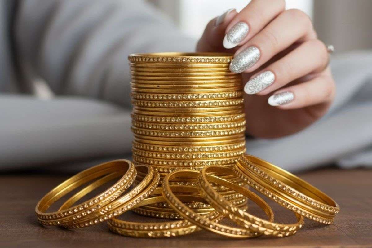 Golden Metal Bangle