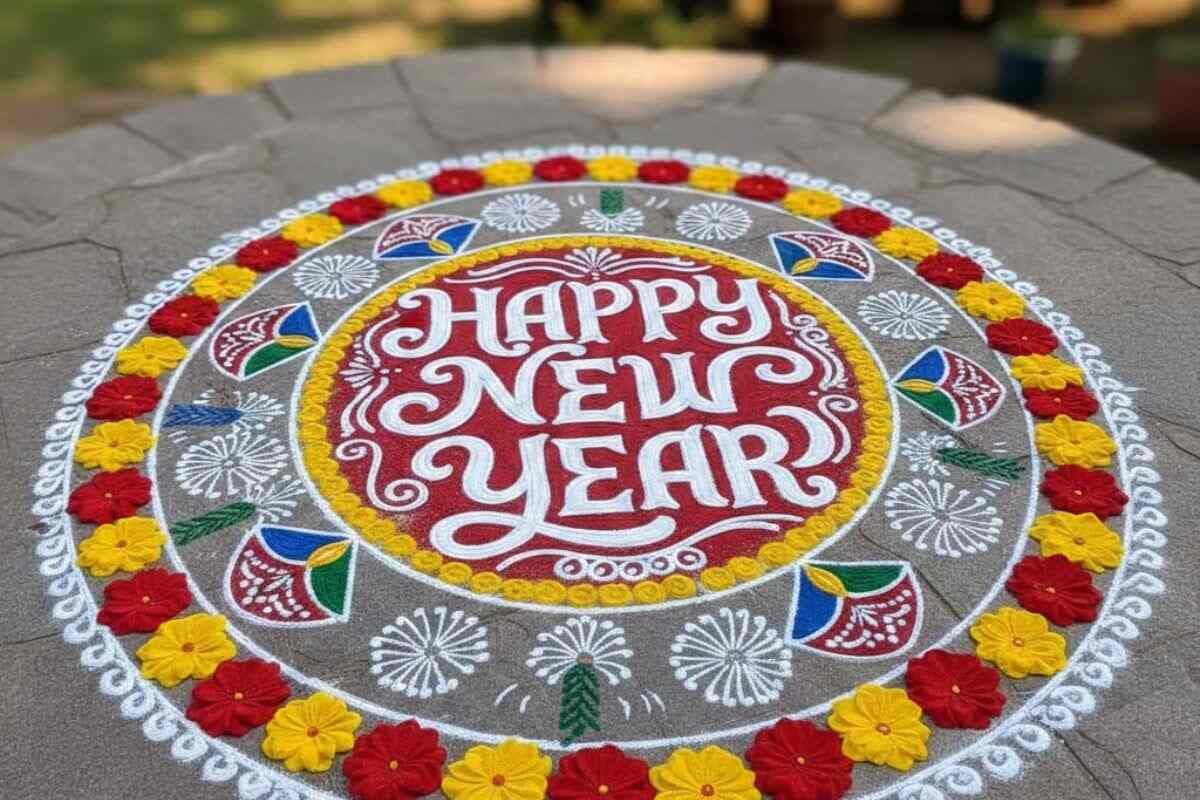 New Year Special Rangoli Design