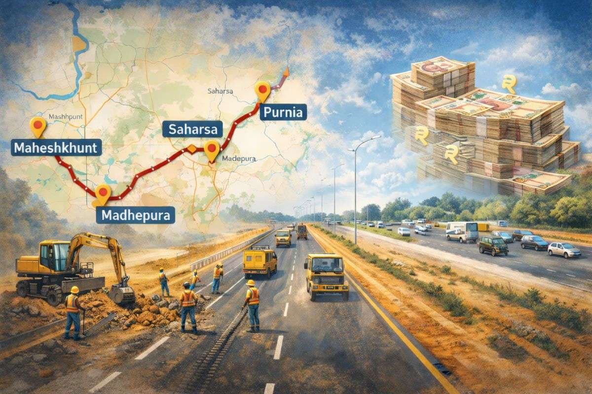 सहरसा-मधेपुरा वालों के लिए खुशखबरी, पटना जाना होगा और आसान, 1400 करोड़ की लागत NH-107 हो रहा तैयार
