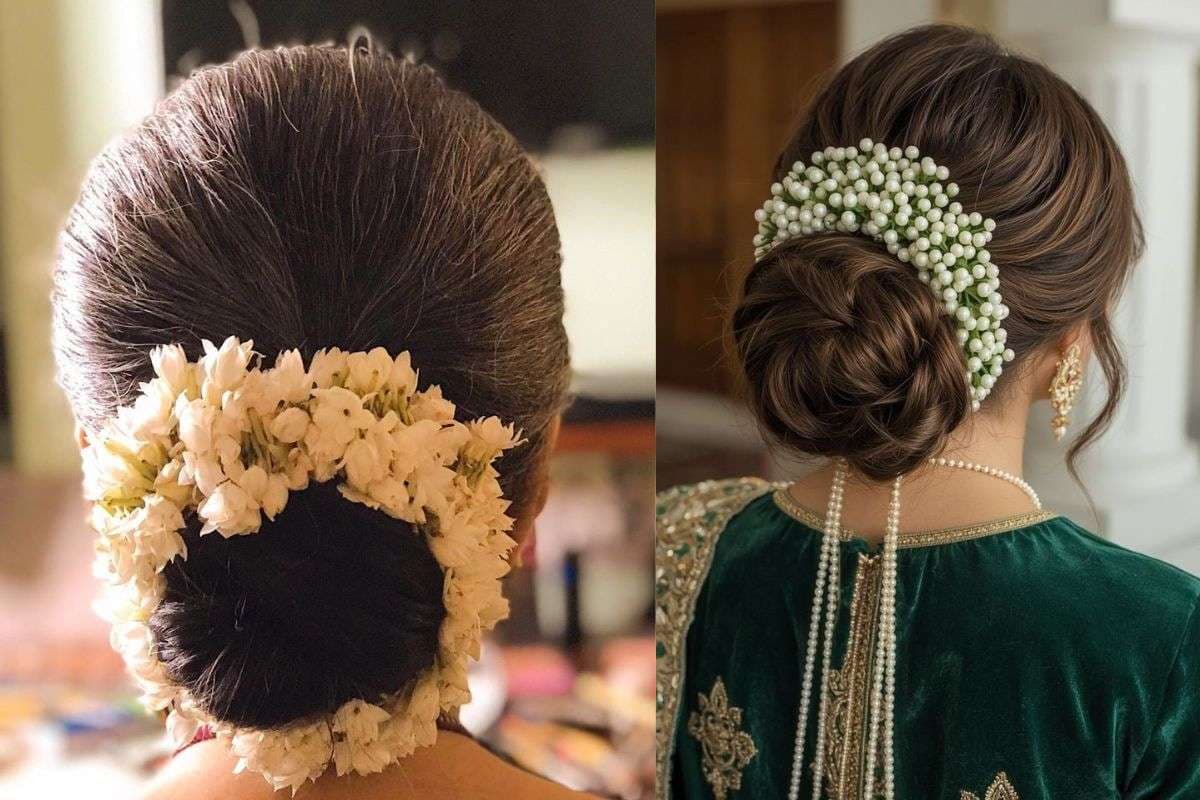 Traditional Bun with Gajra