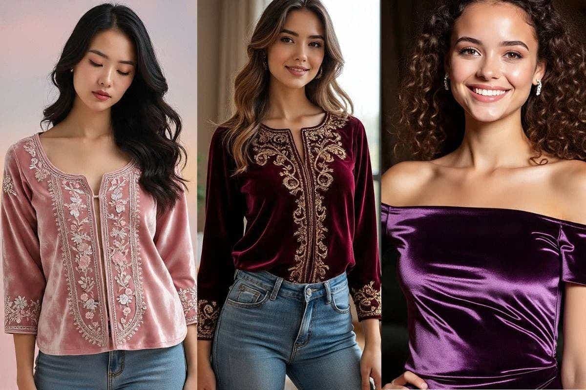 Velvet Top Designs: विंटर में स्टाइलिश और रिच लुक पाने के लिए ट्राय करें ये ट्रेंडी वेलवेट टॉप डिजाइंस