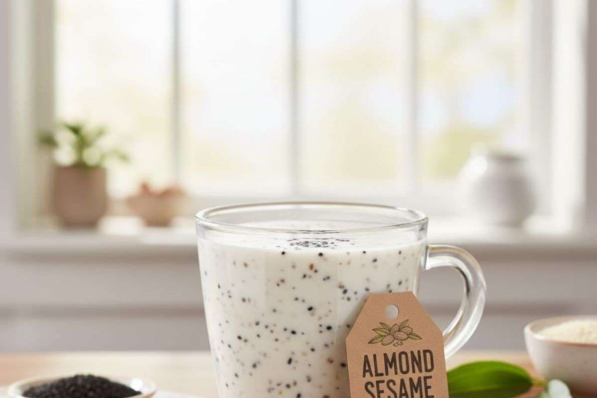almonds and sesame drink (AI Generated)