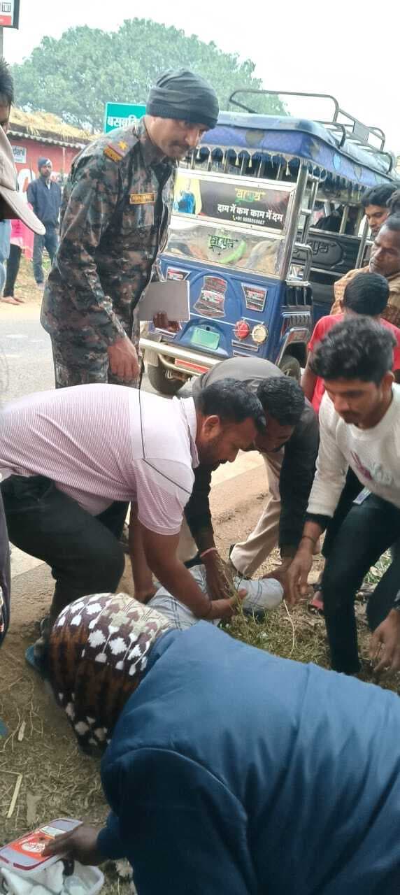 दो बाइक में टक्कर, युवक घायल