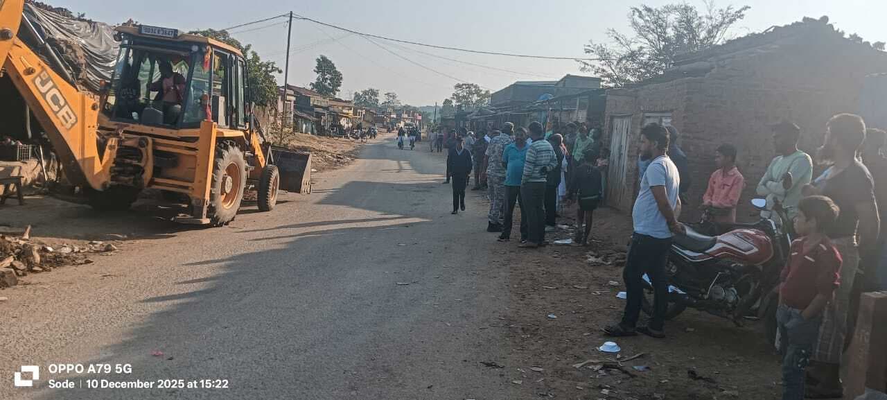 सोदे में चला अतिक्रमण हटाओ अभियान