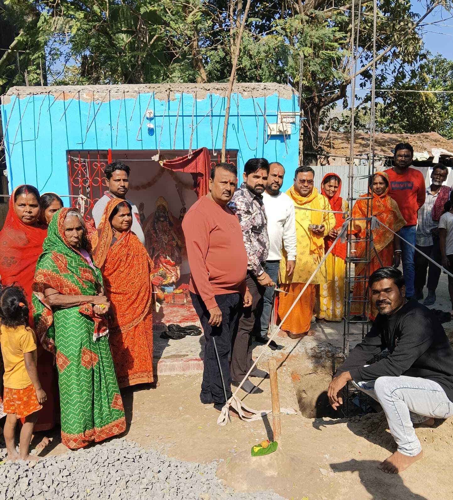 काली माता की धाम में गूंजे वैदिक मंत्र, पुनर्निर्माण की रखी गयी आधारशिला