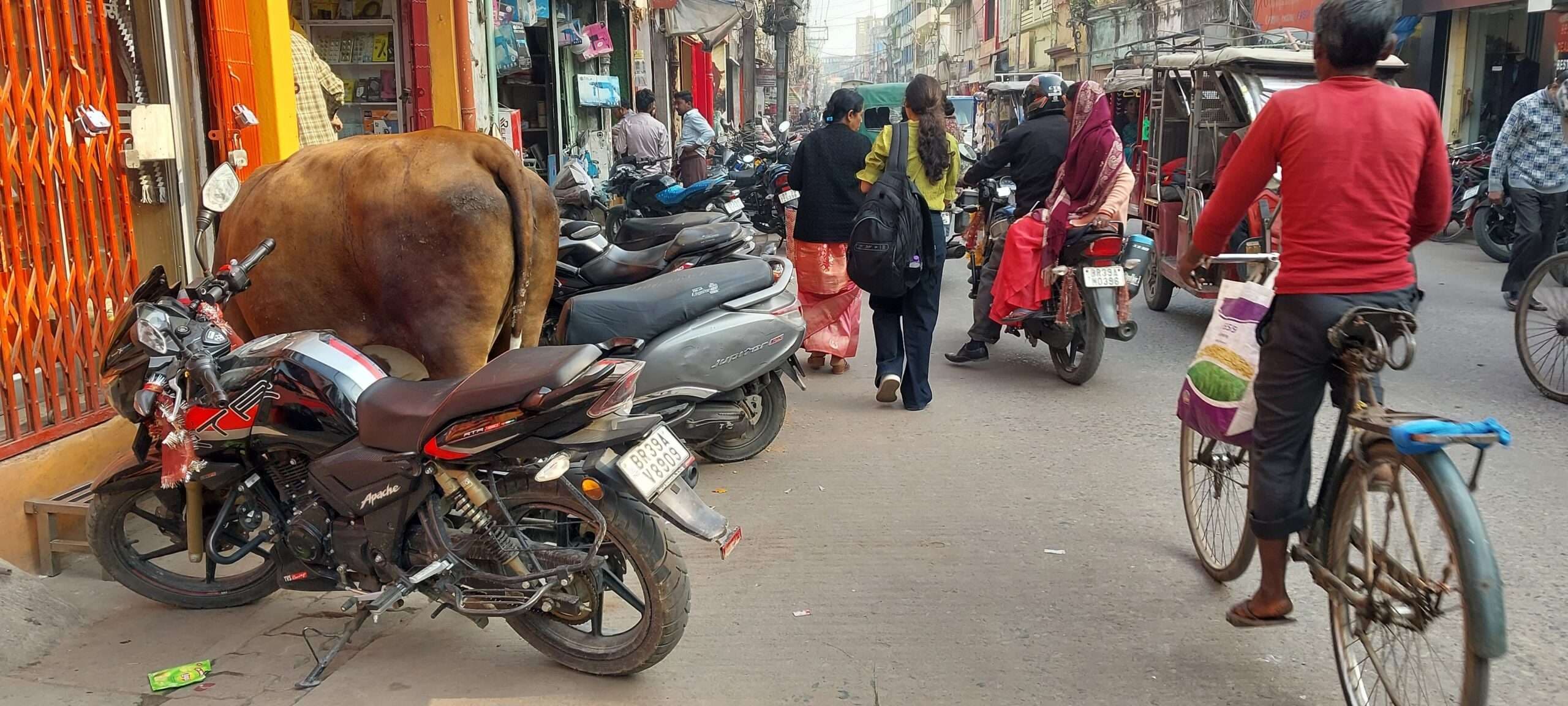 शहर में पार्किंग नहीं, सड़क किनारे आमलोग व दुकानदार लगा रहे वाहन