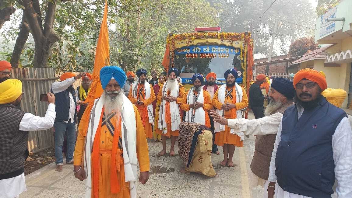 350 वां नगर कीर्तन का भवानीपुर गुरुबाजार में भव्य स्वागत