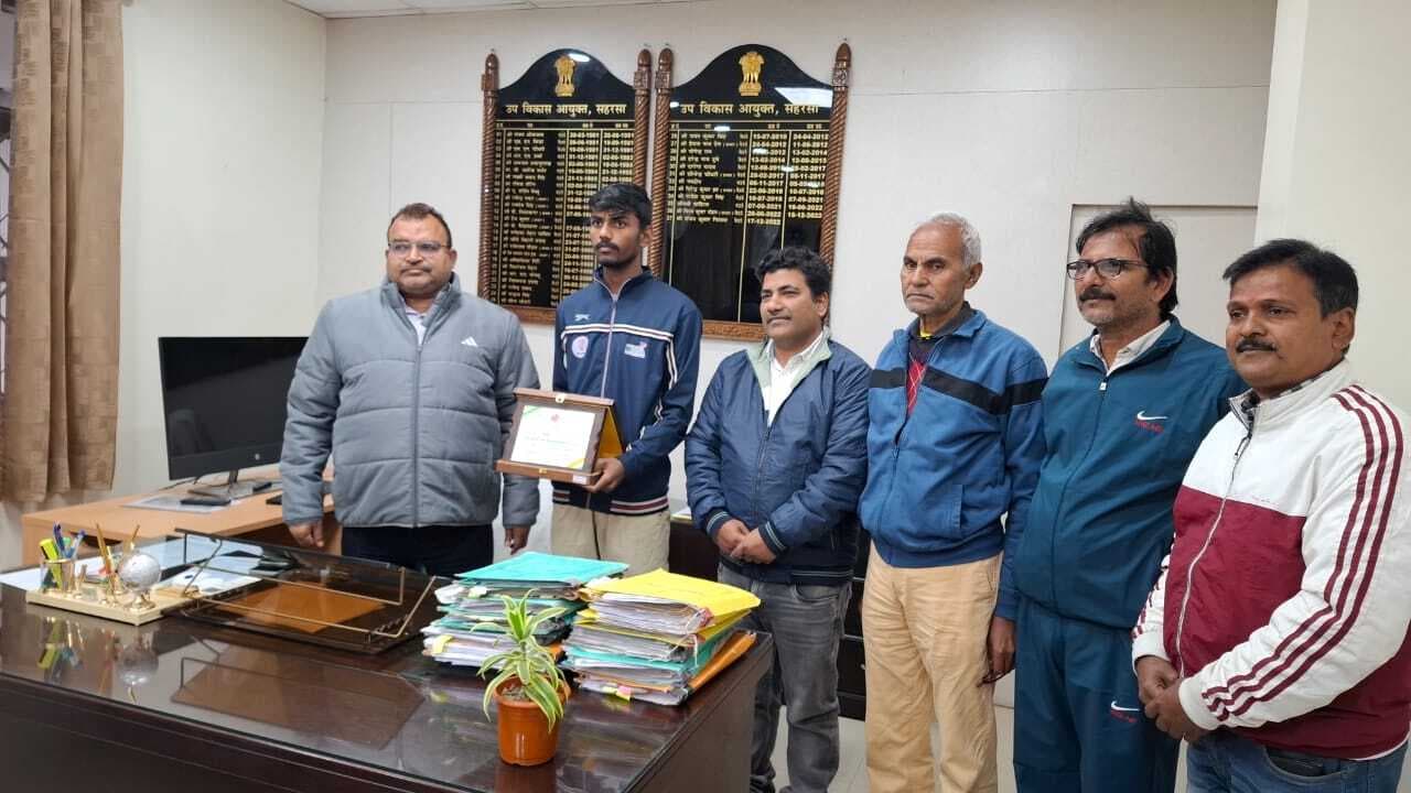 नेटबॉल खेल में सम्मानित हुए सोनू कुमार