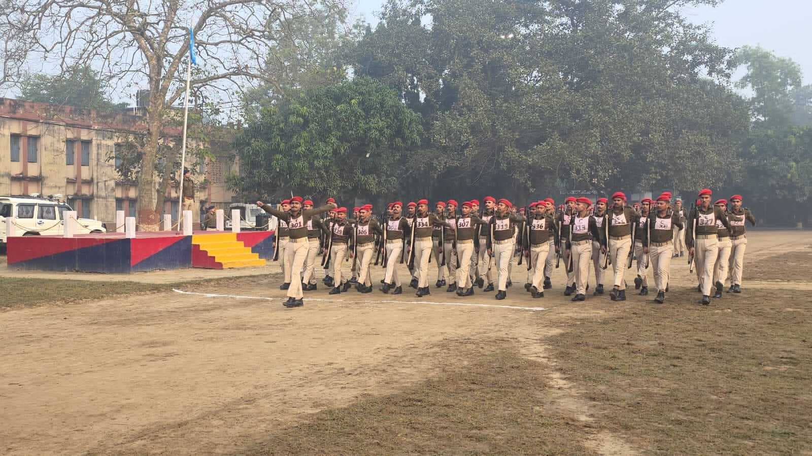 रैतिक परेड का एसपी ने किया निरीक्षण, दिए निर्देश