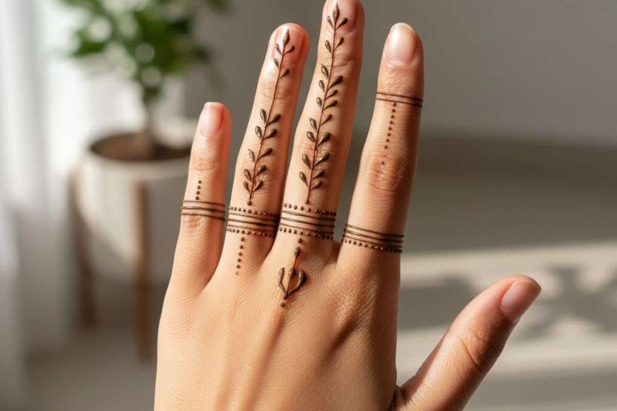 finger mehndi desigen (AI Generated)