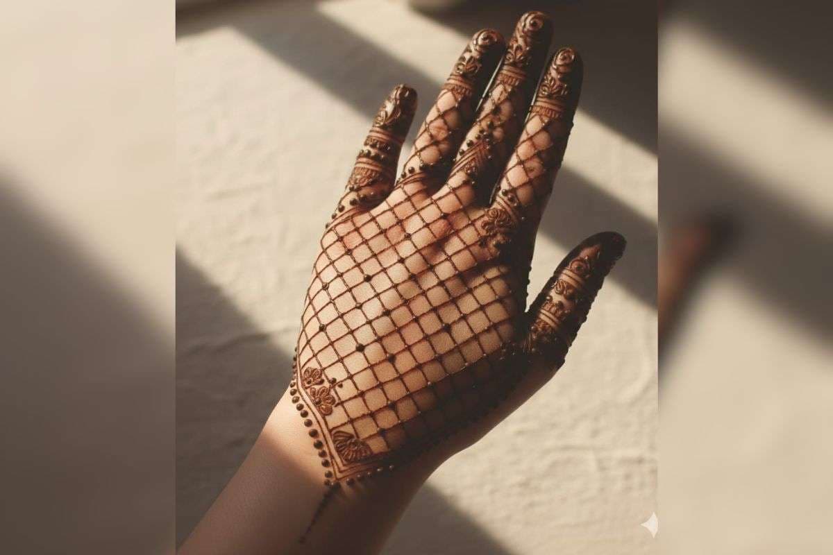 net mehndi design (AI Generated)