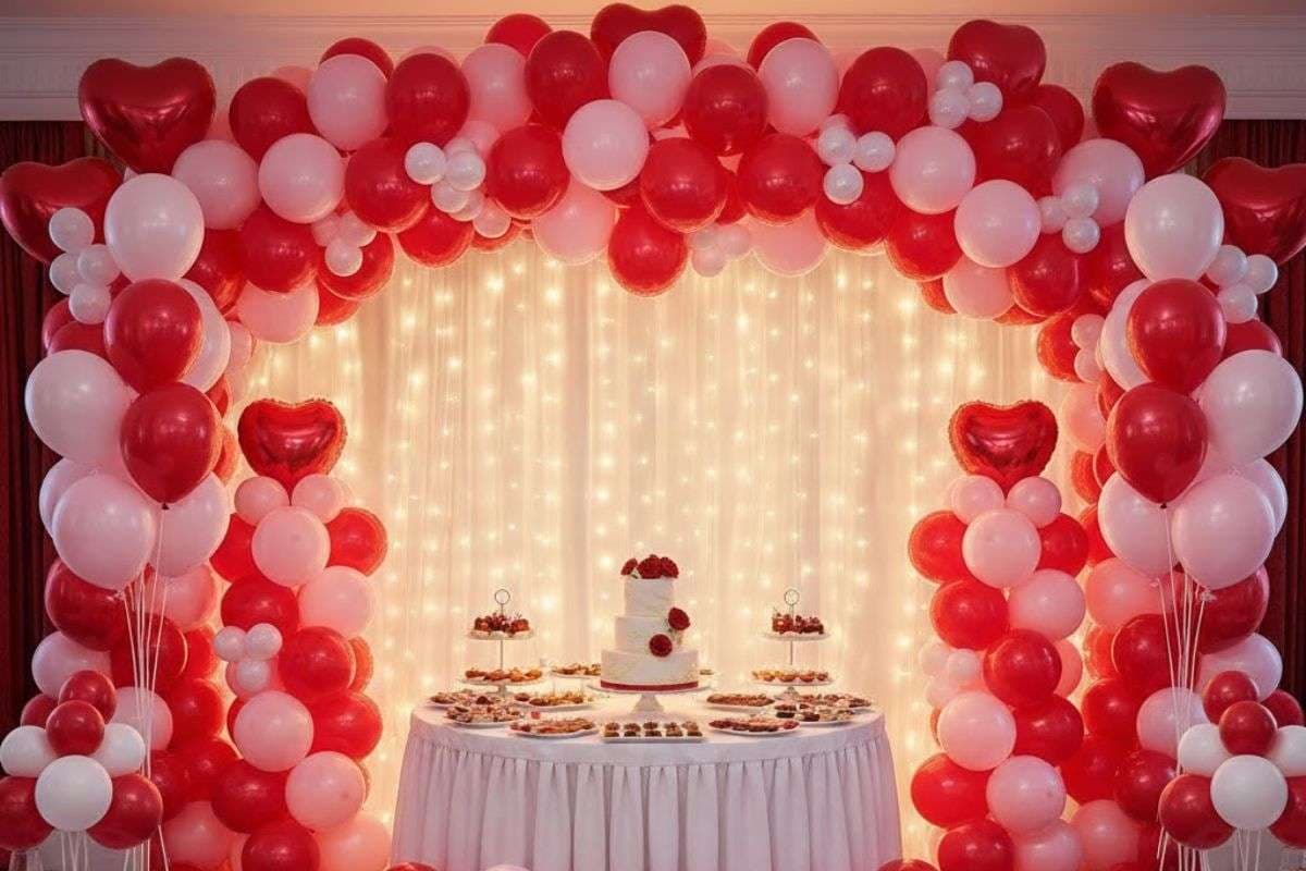 Anniversary balloon decoration