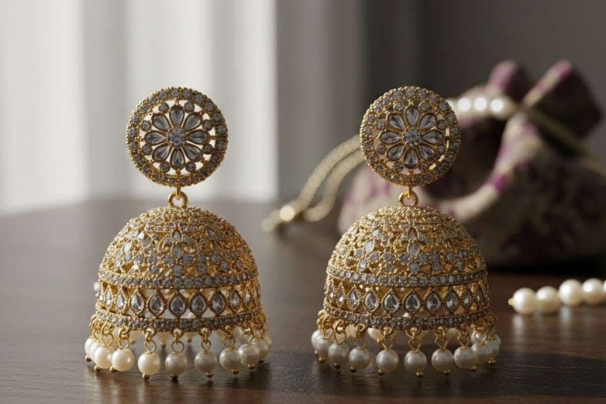 Bell Shape Jhumka Design