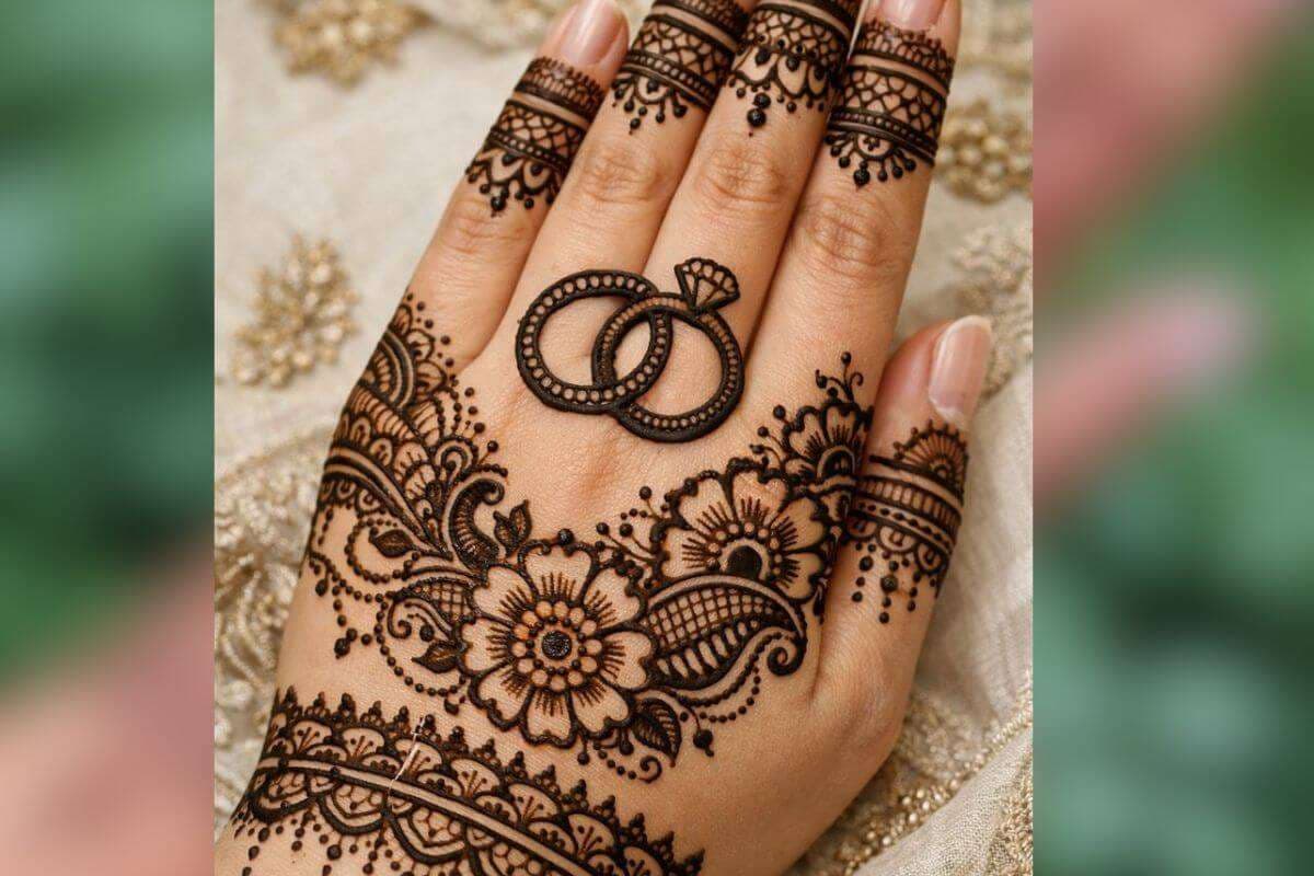 Engagement Ring Mehndi design