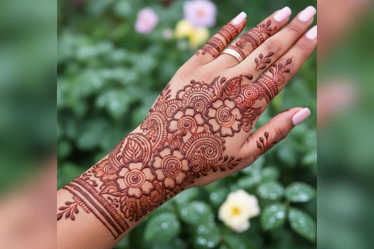 Floral Mehndi design