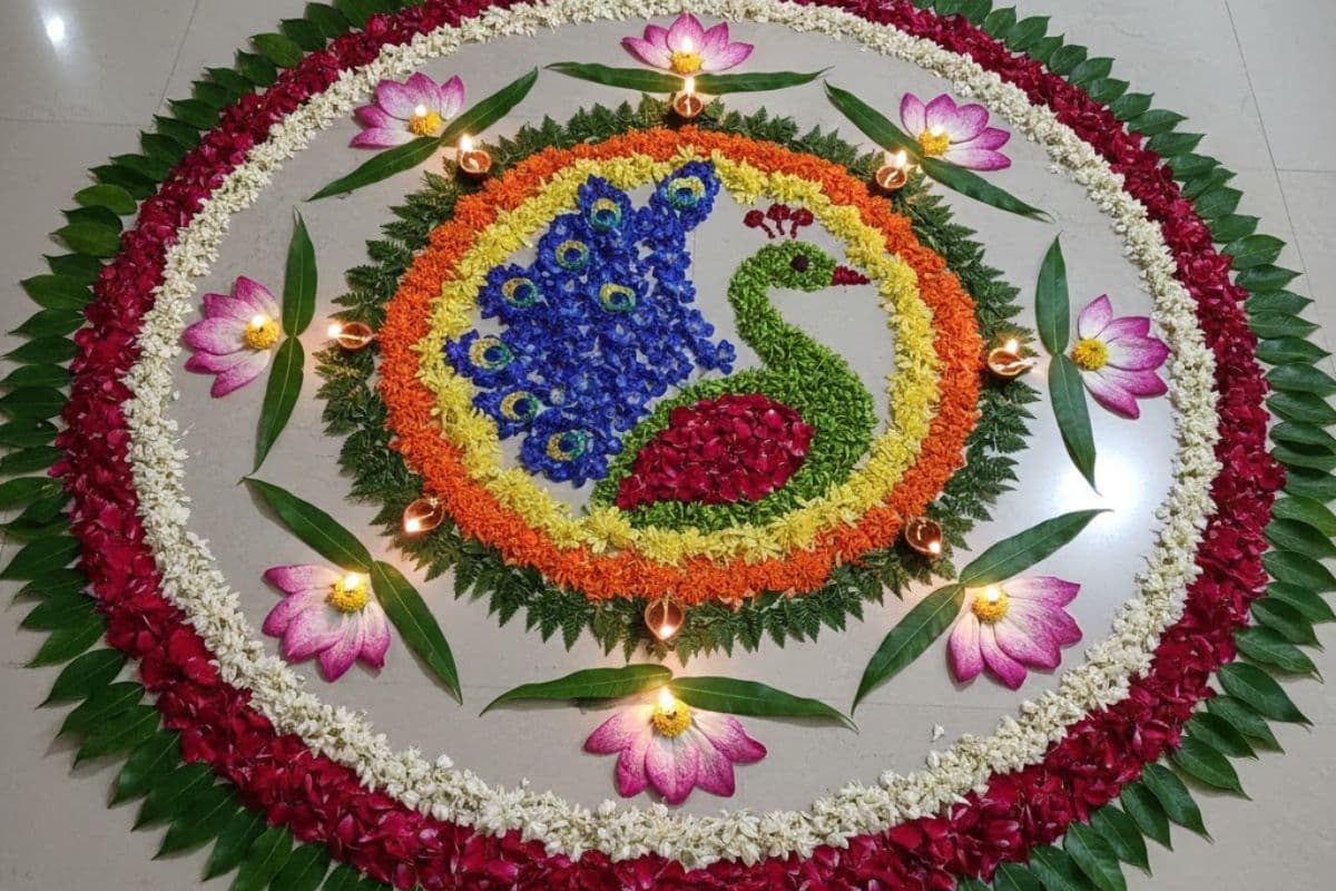 Flower Rangoli Design