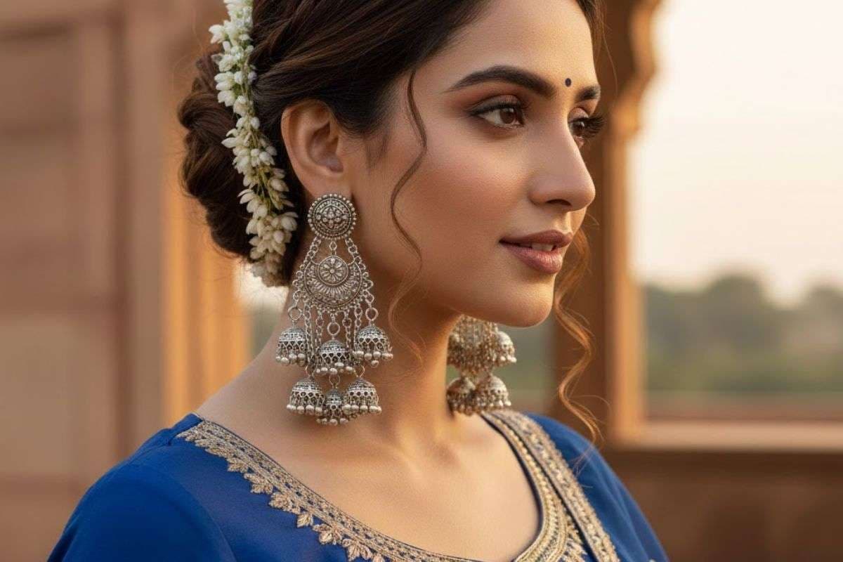 Ghunghroo earrings design